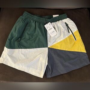 Zara Men’s Size Medium nylon DNWR shorts NWT